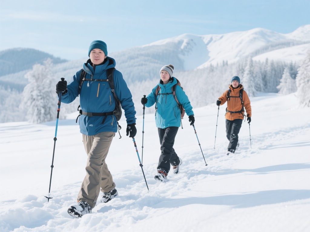雪地徒步：对于不想追求高强度运动的人来说，雪地徒步